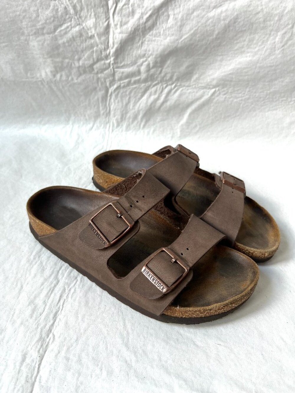 Birkenstock sandals Arizona brown birko flor EU 36 5 5.5 narrow slides two strap